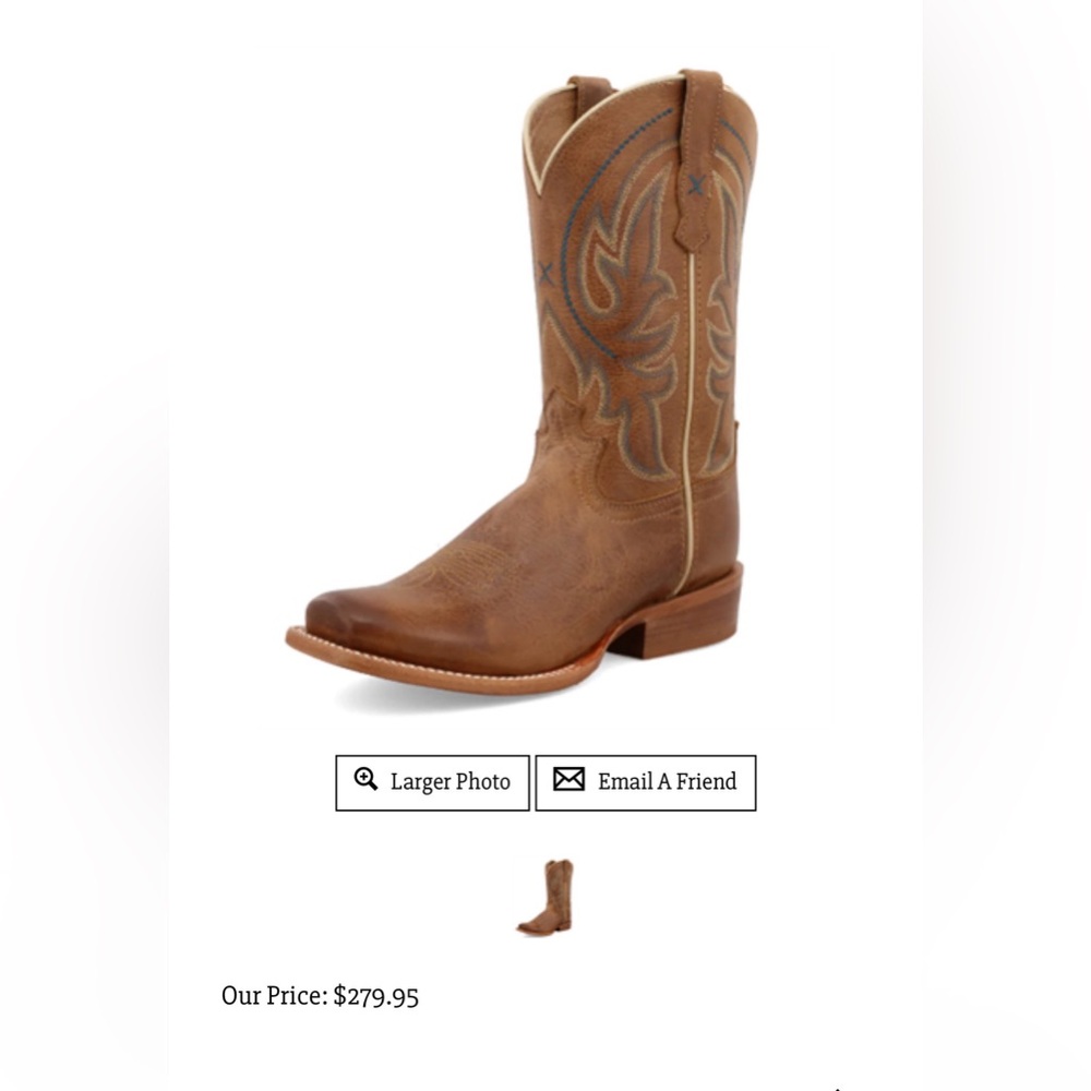 NWT Twisted X men’s Rancher Boots Size 9